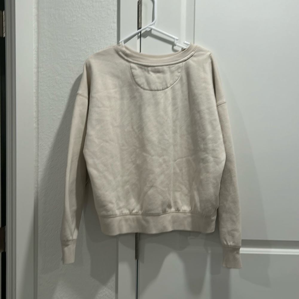 Cream colored crew neck